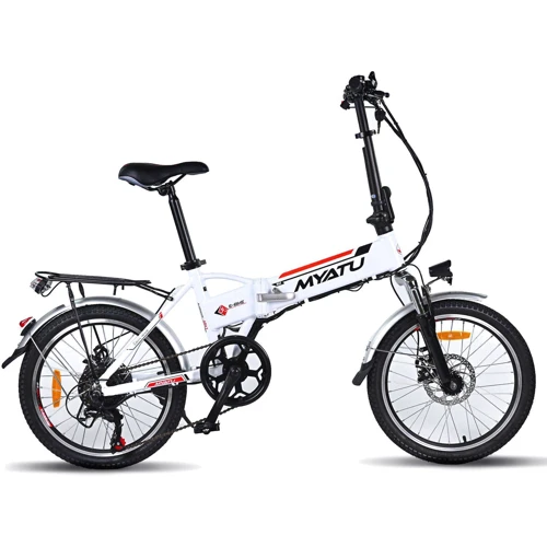 Электровелосипед Myatu A1 (250 Вт, 10 А/ч, 36 В, 25 км/ч), колеса 20", белый