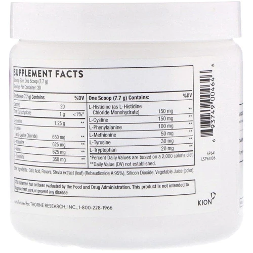 Thorne Research Amino Complex 8.1 oz (231 g) Berry Flavor Амінокислотний комплекс: Тип комплексні