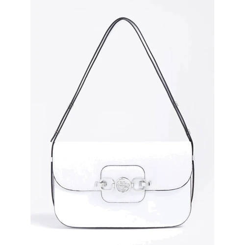 Женская сумка через плечо Guess Hensely Cnvrtble Shoulder Bag белая (HWVY8113210-WHI): Пол Женский