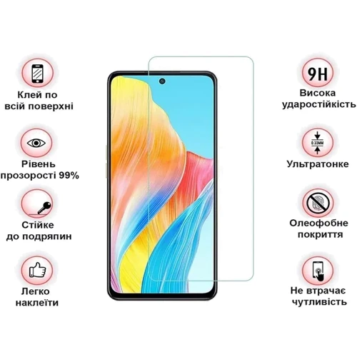 Аксесуар для смартфона BeCover Tempered Glass 3D Crystal Clear для Oppo A98 5G (709773): Колір прозрачный