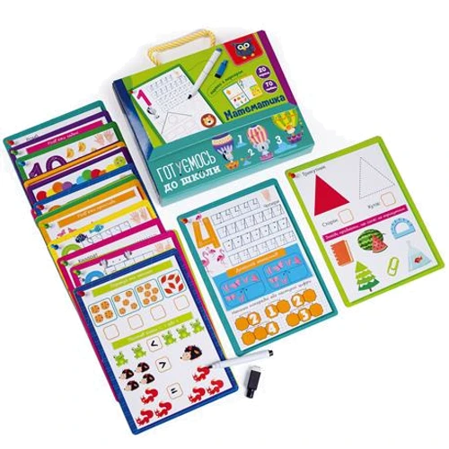 Навчальний набір Vladi Toys Готуємось до школи Математика на листі (VT5010-22)