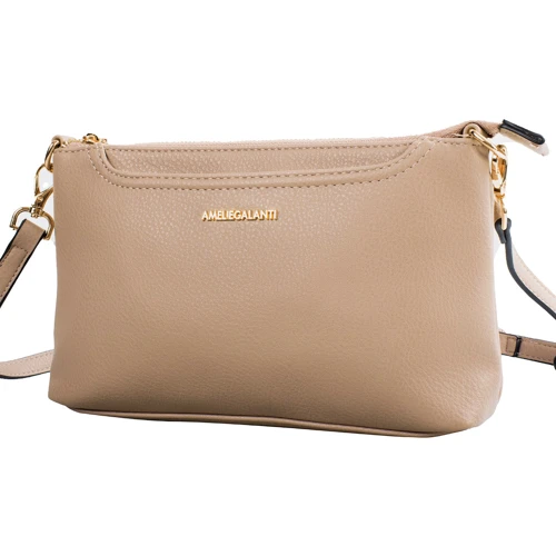 Женская сумка через плечо Amelie Galanti бежевая (A991457-beige): Стиль Повседневный (Casual)