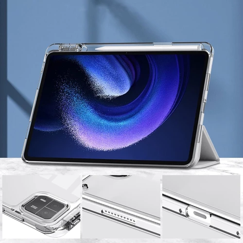 Аксессуар для планшетных ПК BeCover Soft Edge with Pencil mount Sliver for Xiaomi Mi Pad 6 / 6 Pro (709560): Материал Пластик + TPU