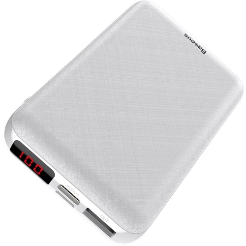 Внешний аккумулятор Baseus Power Bank 10000mAh Mini Display White (PPALL-XF02): Количество USB 2