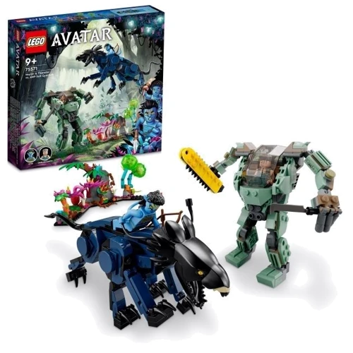 Конструктор LEGO Avatar Нейтирі та Танатор проти Куаритча у скафандрі УМП (75571): Серія Avatar