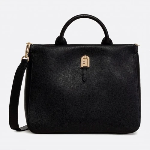 Женская сумка тоут Furla Palazzo S Tote черная (WB00345AX0732O6000)