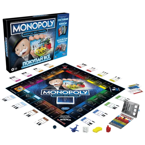 Настільна гра Hasbro Monopoly Монополія Бонуси без кордонів (рус) (E8978): Вид стратегічні