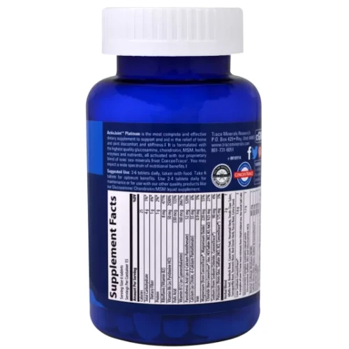 Trace Minerals ActivJoint Platinum Здоров'я суглобів 90 таблеток: Тип Комплексные