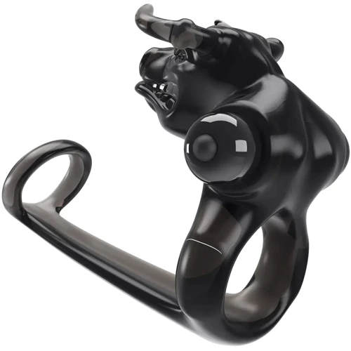 Насадка с вибрацией LYBAILE Pretty Love Bull Warrior Black (BI-210333)