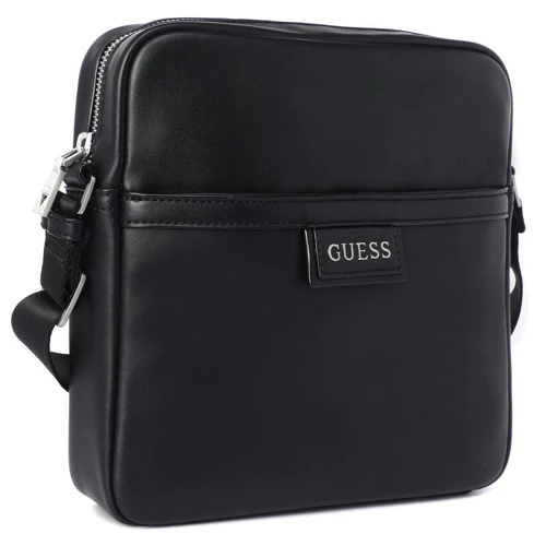 Мужская сумка через плечо Guess Scala Top Zip Crossbody Flat черная (HMSCLAP1358-BLA): Пол Мужской