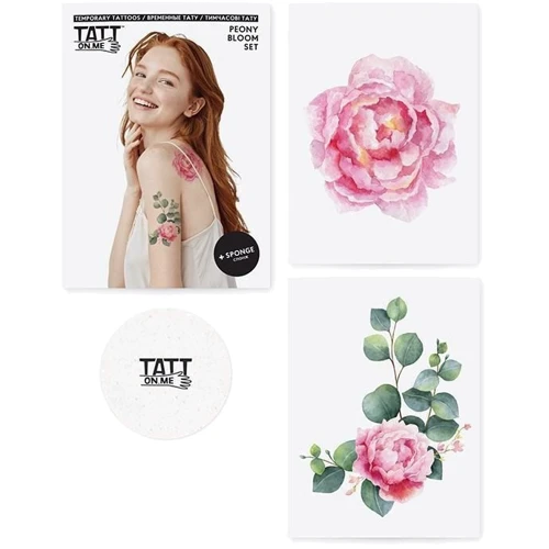 Временные татуировки TATTon.me Peony Bloom set (TSPeonyBloom) фото 4