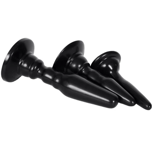 Набор анальных пробок Doc Johnson Williams Anal Trainer Kit, черный