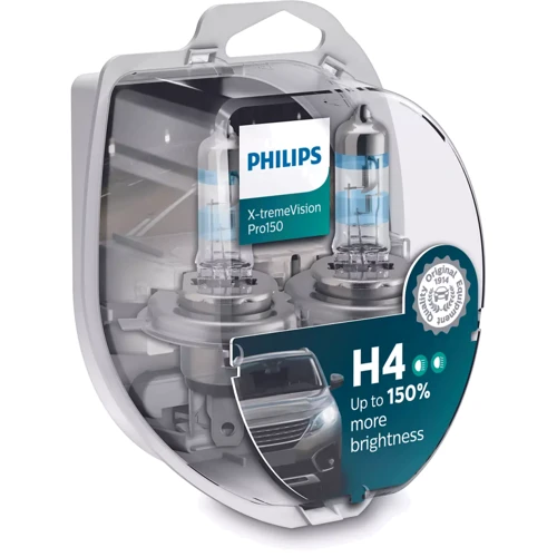 Галогенная автолампа Philips H4 X-tremeVision 12V 60/55W (12342XVPS2)