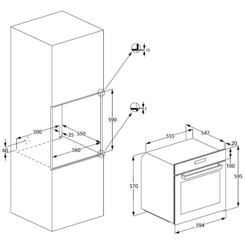 Духовой шкаф электрический Beko BIM24301BCS: Класс энергопотребления A