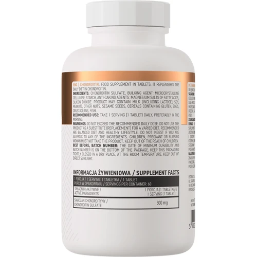 OstroVit Chondroitin Хондроитин 60 tabs / 60 servings: Форма выпуска Таблетки