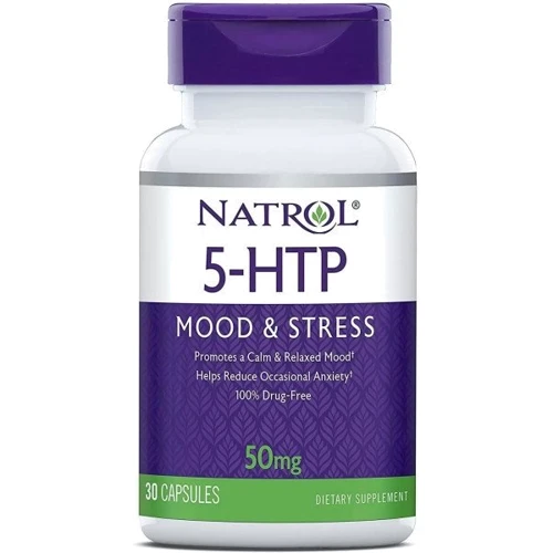 Natrol 5-HTP 50 mg 5-гидрокситриптофан 30 Капсул