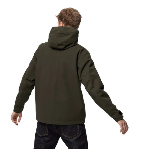 Куртка Jack Wolfskin Cold Canyon Jacket M 1114391-4144 52 серо-зеленая зимняя с капюшоном: Вид Куртки