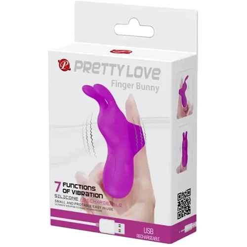 Клиторальный стимулятор на палец Pretty Love - Finger Bunny, BI-014605