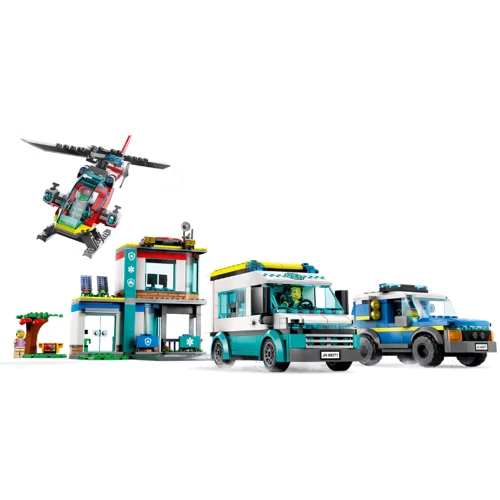 Конструктор LEGO Headquarters of rescue vehicles Центр управління рятувальним транспортом (60371): Серія City