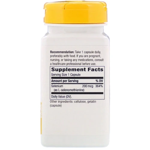 Nature's Way, Selenium, 200 mcg, 100 Capsules (NWY-41081): Тип Селен