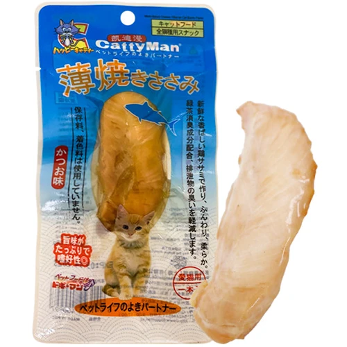 Лакомство для котов CattyMan Chicken Fillet Bonito Филе курицы с макрелью запеченное 26 г (56174)