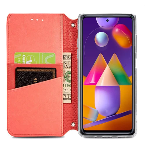 Аксессуар для смартфона Mobile Case Getman Mandala PU Red for Samsung M515 Galaxy M51: Материал искусcтвенная кожа и термополиуретан