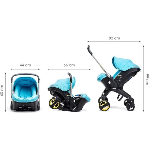 Автокресло Doona Infant Car Seat / turquoise: Группа 0+ (до 13 кг), автокресло-переноска