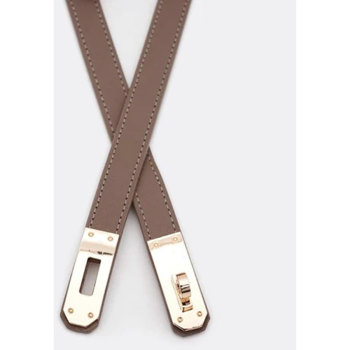 Женский ремень Borsa Leather коричневый (CV1ZK-135t-taupe): Пол Женский