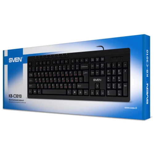 Клавиатура SVEN KB-C3010: Тип клавиатуры стандартная