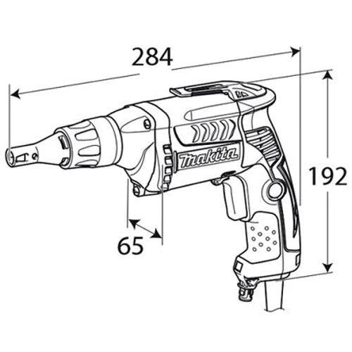 Шуруповерт сетевой Makita FS4300: Тип патрона под биты