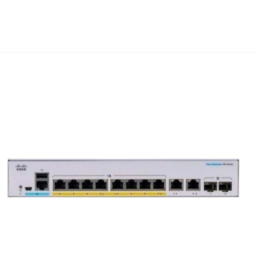Сетевой коммутатор Cisco CBS350-8P-2G: Порты только Gigabit Ethernet (10/100/1000)