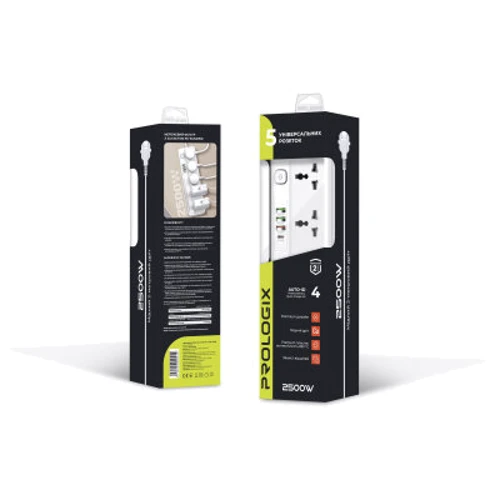 Мережевий фільтр ProLogix Premium PR-SC5415W (PR-SC5415W): Призначений для Компьютерной и офисной техники
