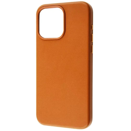 Чехол для iPhone WAVE Premium Leather Edition Case with MagSafe Orange for iPhone 15