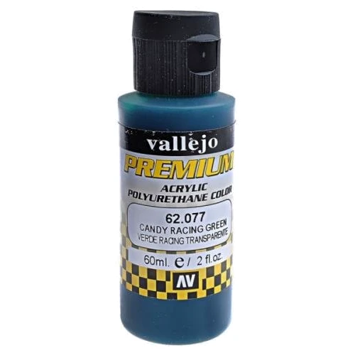 Краска Vallejo акрил-полиуретановая "Premium Color", гоночный зеленый Candy VLJ62077