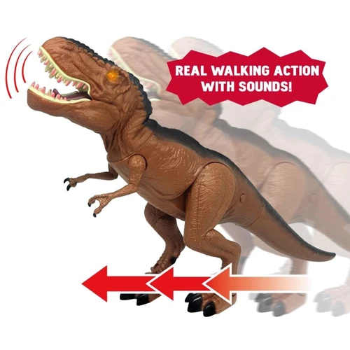 Игрушка Могучий Мегазавр T-Rex рычащий и кусающий 45 см. (4894166800460) фото 4