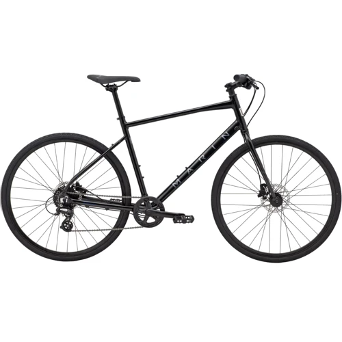 Велосипед Marin Presidio 28" 1 рама - L 2024 Gloss Metallic Black/Charcoal/Blue (SKE-16-42)