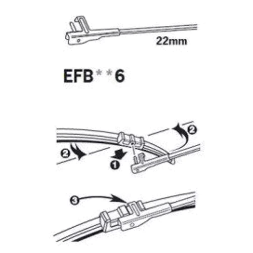 Двірник безкаркасний TRICO ExactFit Flat (455мм) EFB456 фото 2