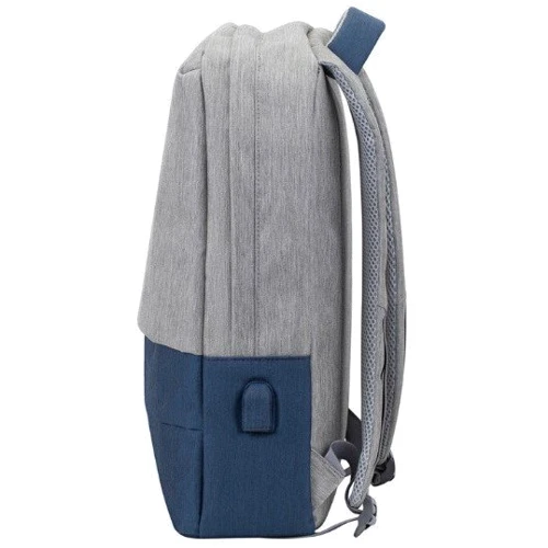 Сумка для ноутбуков RivaCase 15.6" Anti-Theft Water-repellent Grey/Dark Blue (7562): Цвет серо-синий