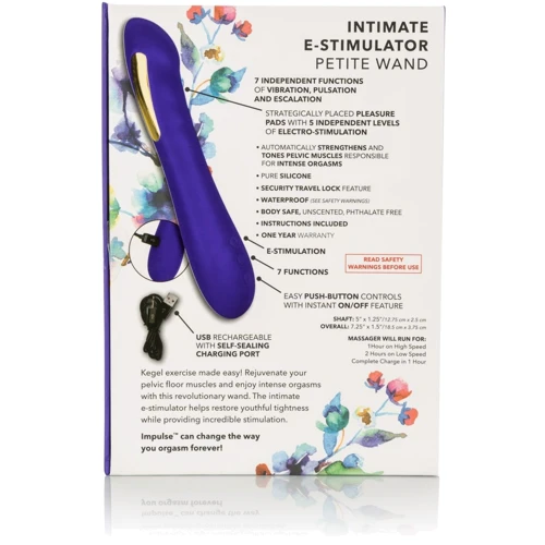 CalExotics Impulse Estim Petite Wand электростимулятор с вибрацией, 12.75x2.5 см
