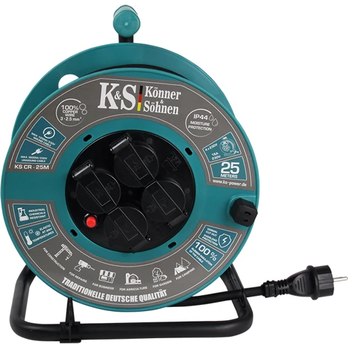 Подовжувач на котушці Konner Sohnen KS CR-25M