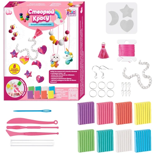 Набір полімерної глини 4FUN Game Club 8 кольорів глини (76948): Виробник 4FUN Game Club