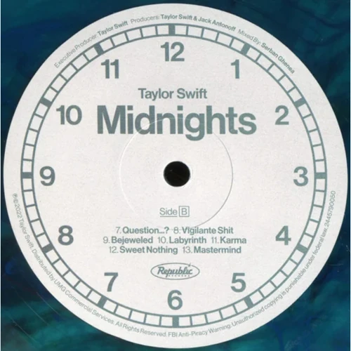 LP I-DI Taylor Swift: Midnights - Jade Green Marbled Vinyl (LP0143) фото 3