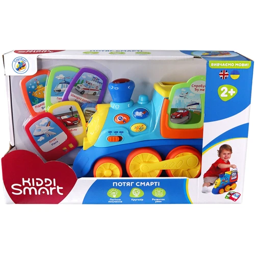 Интерактивная двуязычная игрушка Kiddi Smart Поезд Смарти (4231T-KS) фото 10