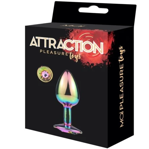 Металлическая анальная пробка MAI Attraction Toys №73 Rainbow