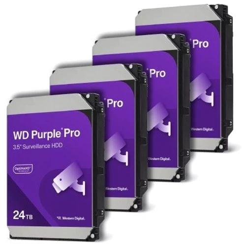 Внутренний жесткий диск WD Purple Pro Smart Video 24TB (WD240PURP): Частота вращения шпинделя, об/мин 7200