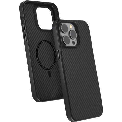 Чехол для iPhone Comma Kevlar Series MagSafe Black for iPhone 14 Pro