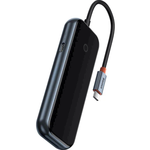 Адаптер Baseus Adapter AcmeJoy USB-C to 3xUSB3.0+USB-C Dark Grey (WKJZ010013) фото 5