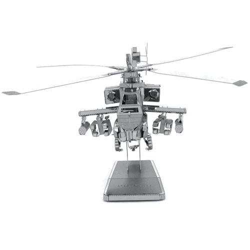 Металевий 3D конструктор Fascinations Ударний гелікоптер AH-64 Apache, MMS083: Рекомендований вік от 12 и старше