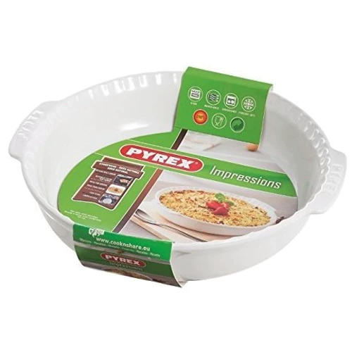 Pyrex Impressions /26см д/пирога/бел. (IC1PD26)