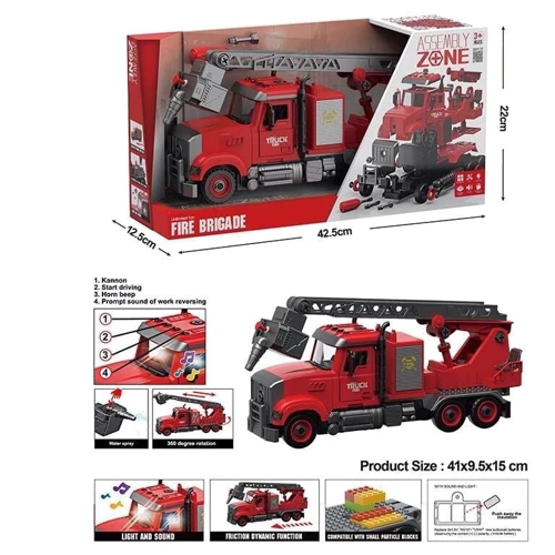 Пожарная техника, звуки, подсветка (YW 9081 B): Производитель Noname